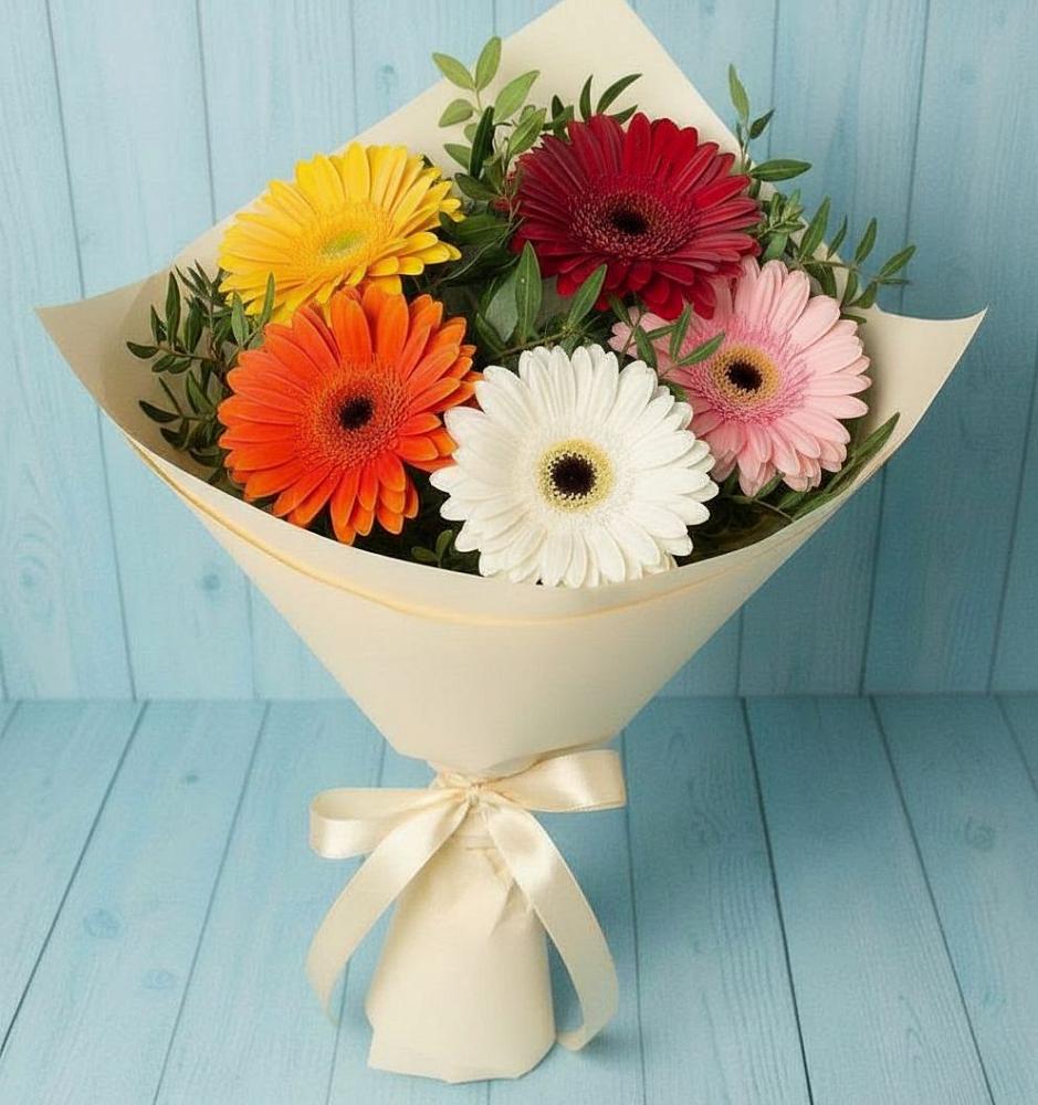 Букет цветов из: Герберы в Летней Ставке