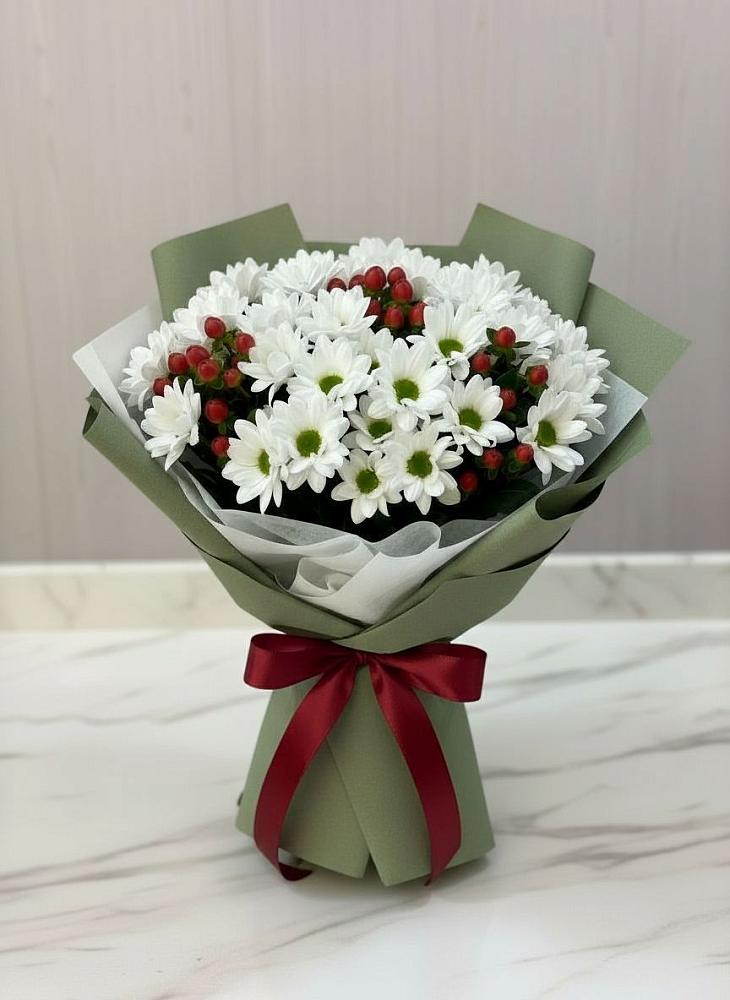 Букет цветов из: Хризантемы в Летней Ставке