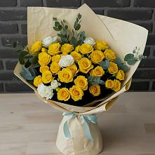 Букет цветов из:  Розы #REPLACE_PRED# Летней Ставке