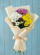 Букет цветов из:  Хризантемы в Летней Ставке