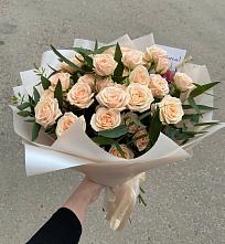 Букет Кремовые розы Латте в Летней Ставке