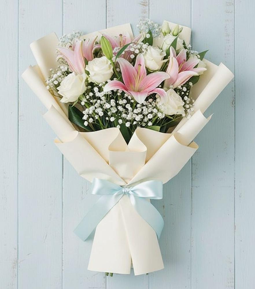 Букет цветов из: Лилии в Летней Ставке