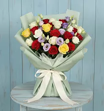 Букет цветов из:  Розы #REPLACE_PRED# Летней Ставке