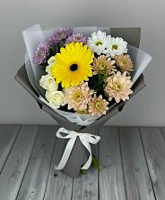 Букет цветов из:  Розы, Герберы и Хризантемы в Летней Ставке