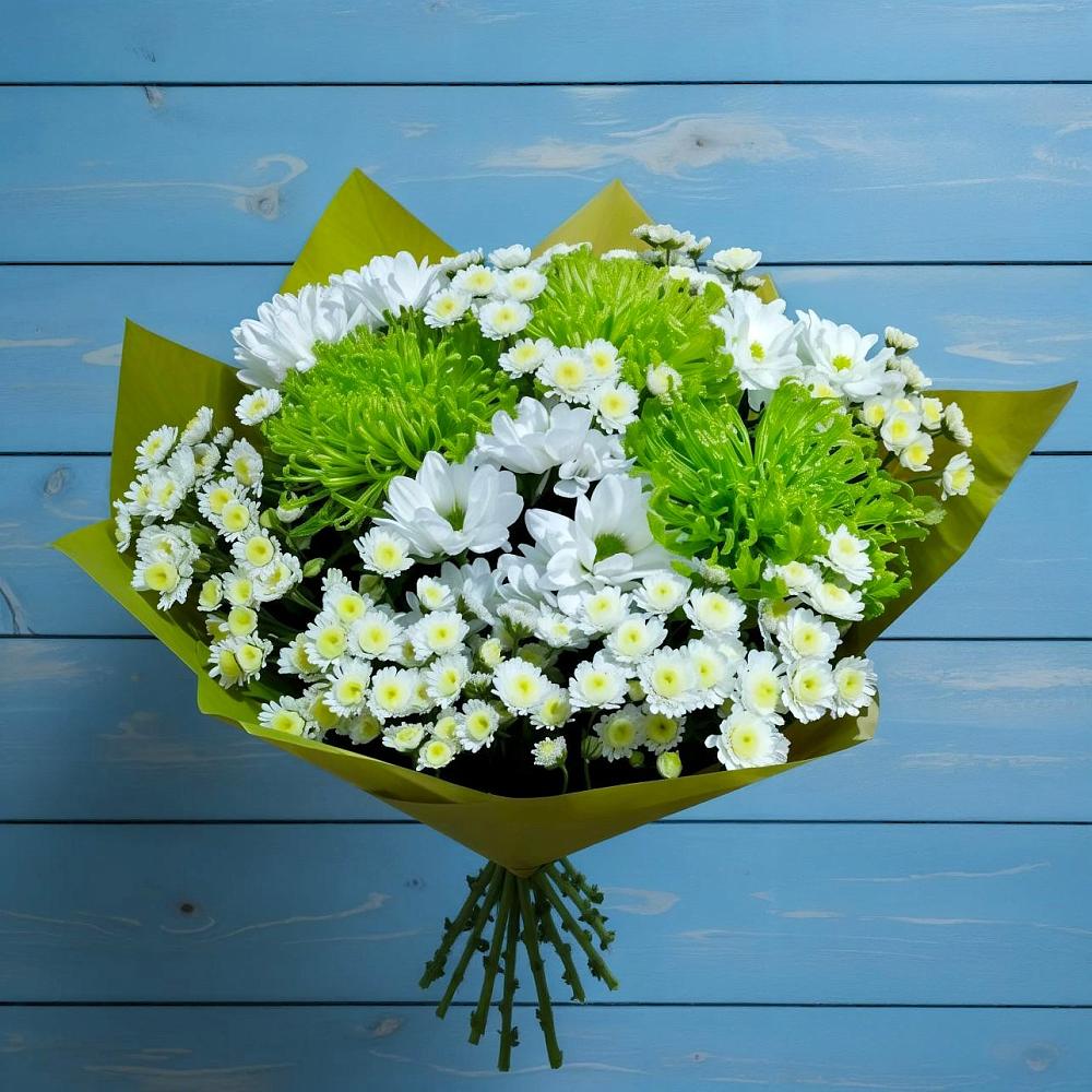 Букет цветов из: Хризантемы в Летней Ставке