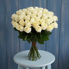 Букет 51 Белая роза Эдлесс Лав #REPLACE_PRED# Летней Ставке