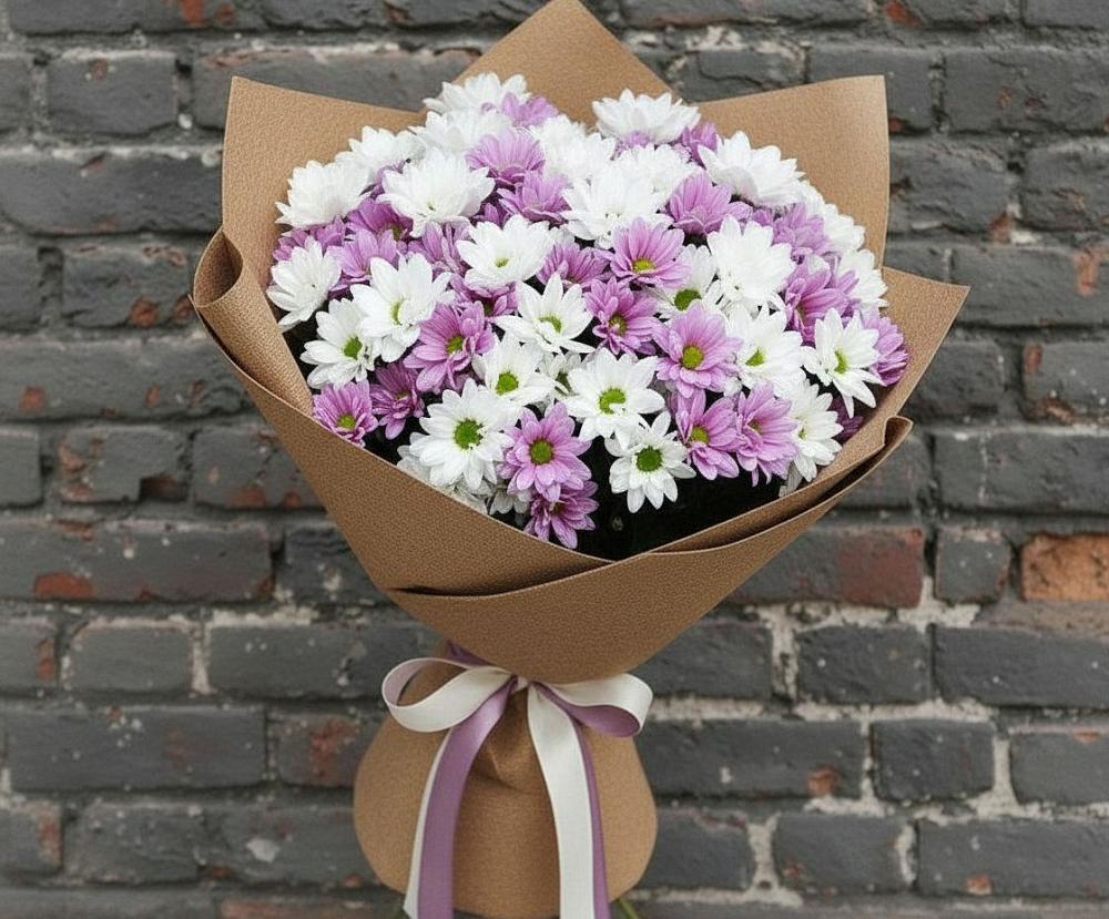 Букет цветов из: Хризантемы в Летней Ставке