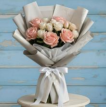 Букет цветов из:  Розы #REPLACE_PRED# Летней Ставке