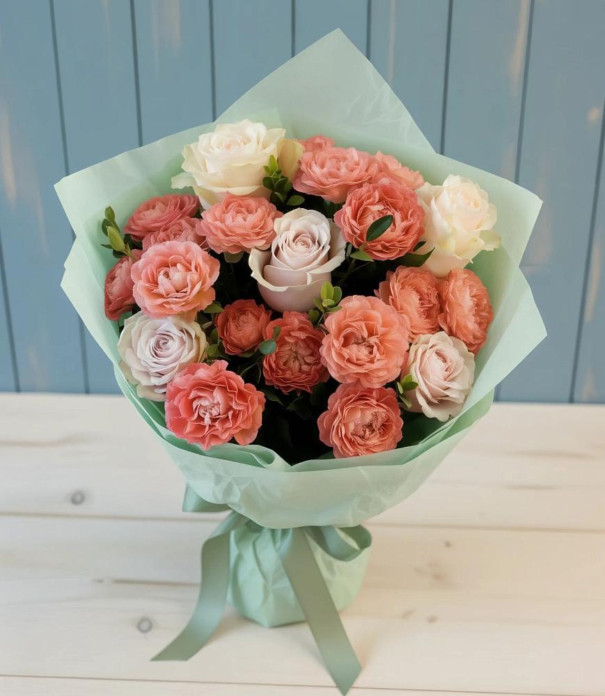 Букет цветов из: Розы в Летней Ставке