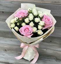 Букет цветов из:  Розы #REPLACE_PRED# Летней Ставке
