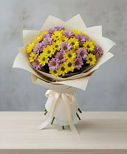 Букет цветов из:  Хризантемы в Летней Ставке