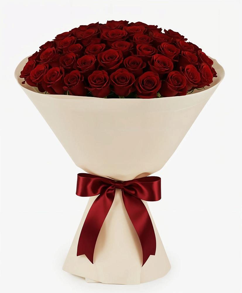 Букет 101 Бордовая роза Блэк Бакарра в Летней Ставке