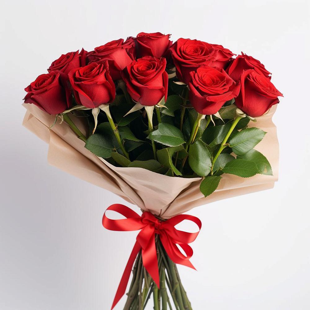 Букет 11 Красных роз Эдлесс Лав в Летней Ставке