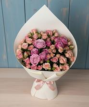 Букет цветов из:  Розы #REPLACE_PRED# Летней Ставке
