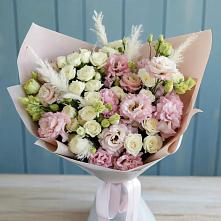 Букет цветов из:  Альстромерии и Розы в Летней Ставке